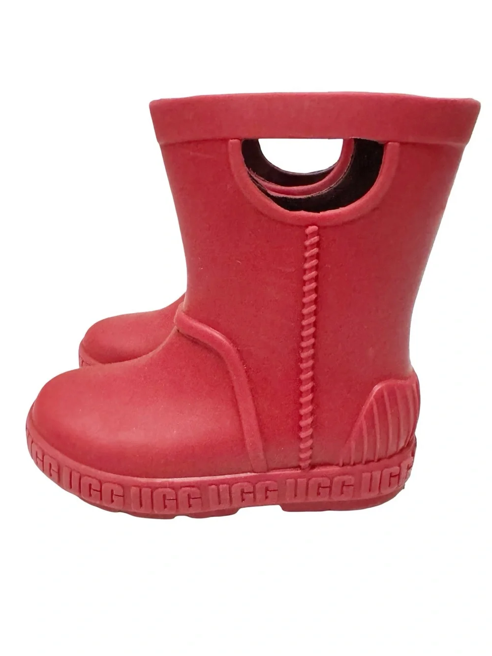 UGG Drizlita Mid-Calf Waterproof Rain Boots Samba Red Toddler Girl 8